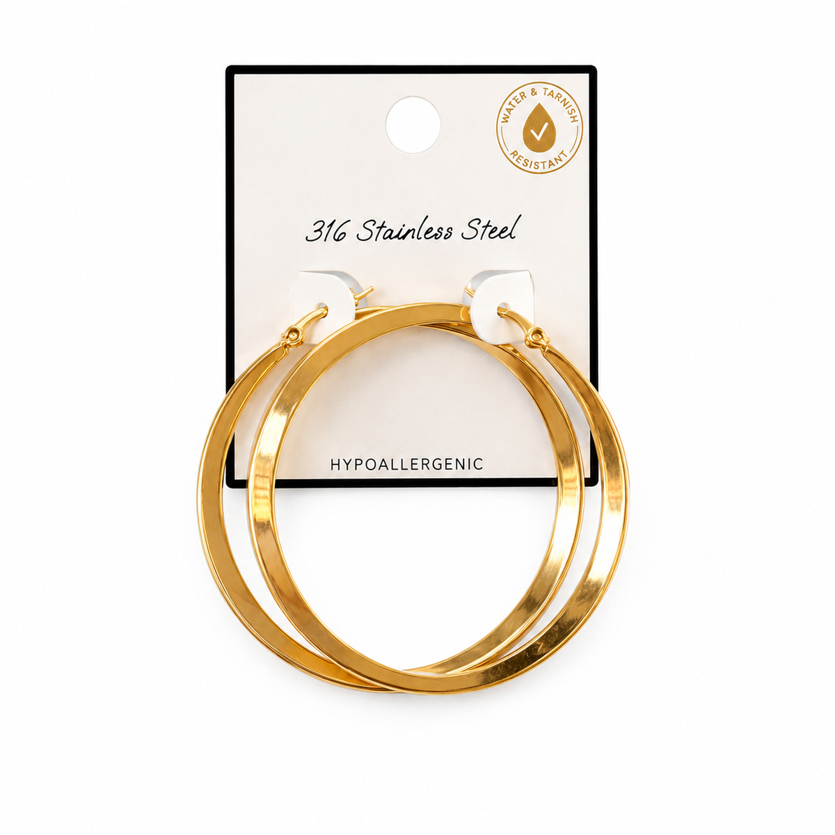 Signature Gold Hoops