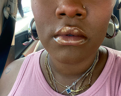 Georgia Peach 8 ml Lip Glaze Wand Tube.