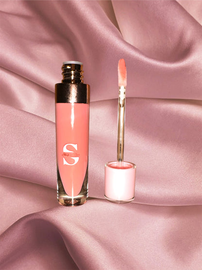 Peach Me Lip Glaze 8ml Wand Tube.